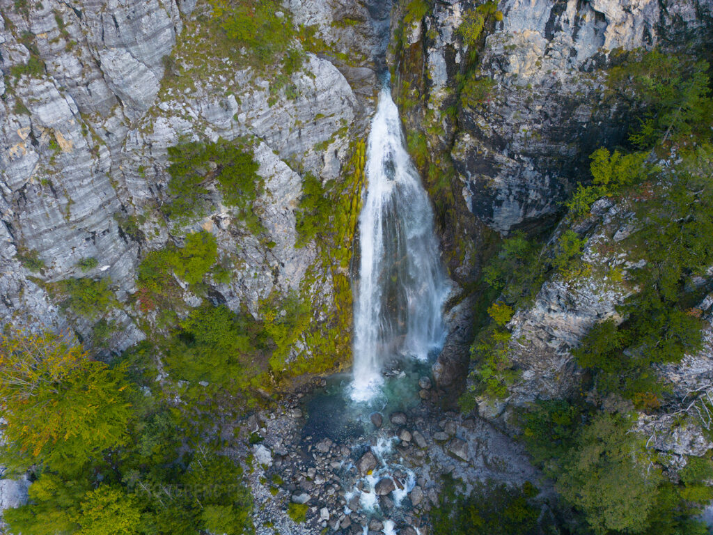 Grunas Waterfall in Theth